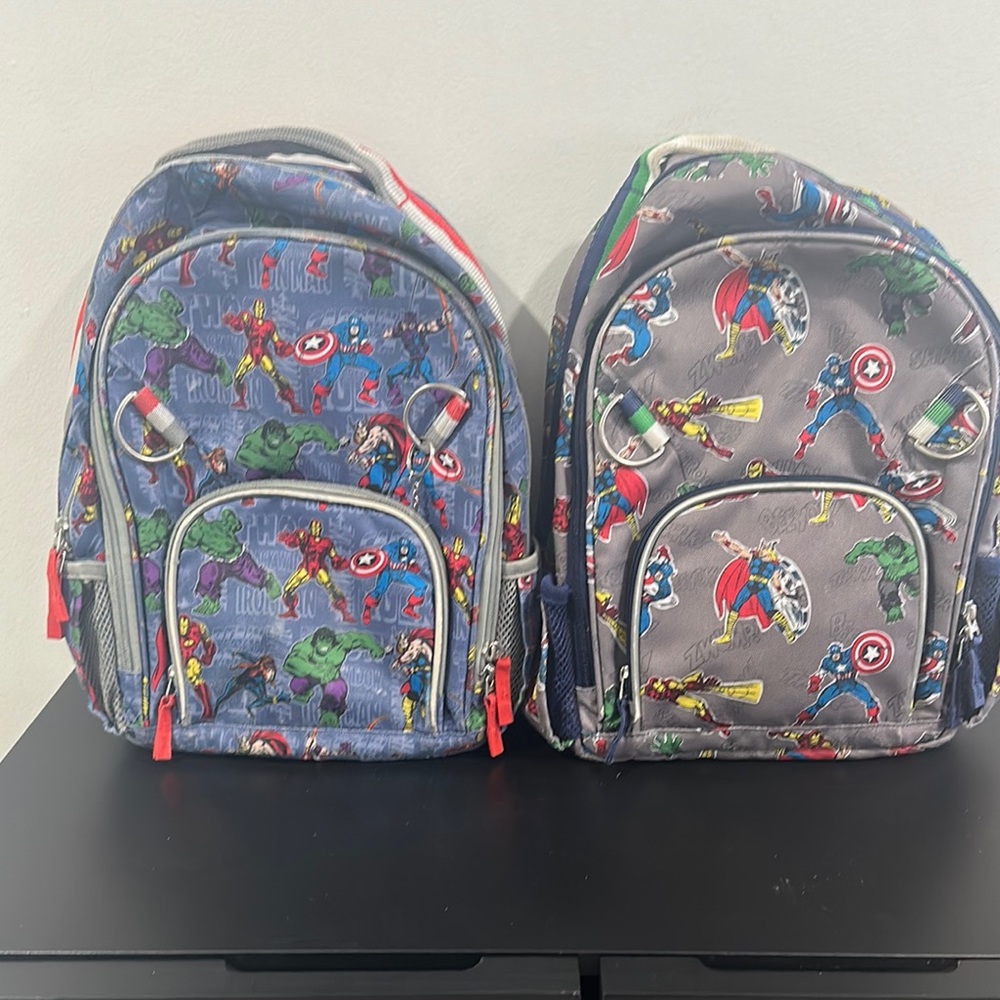 Marvel Blue and Gray Pottery Barn Backpack